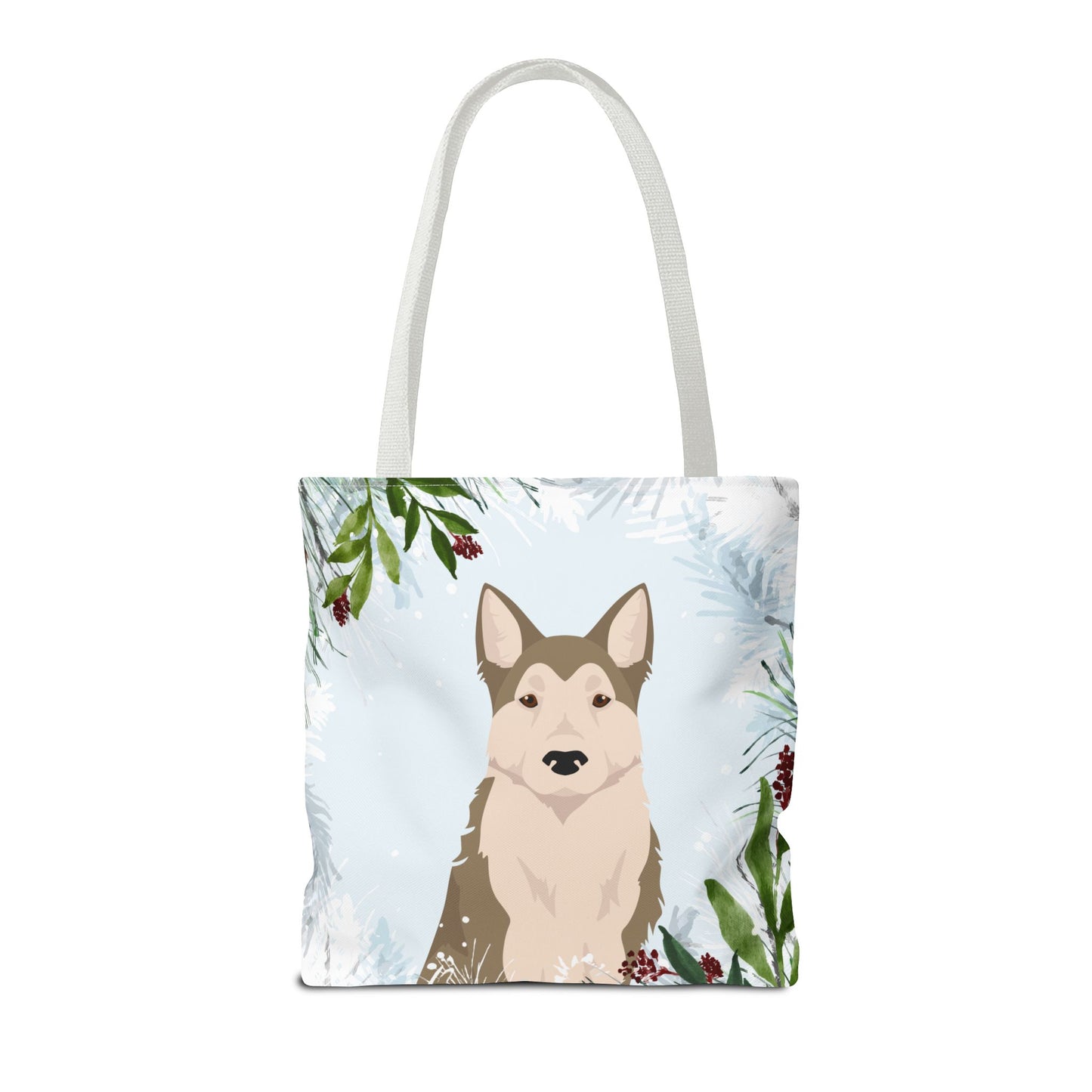 West Siberian Laika Dog Christmas Holiday Tote Bag 16x16