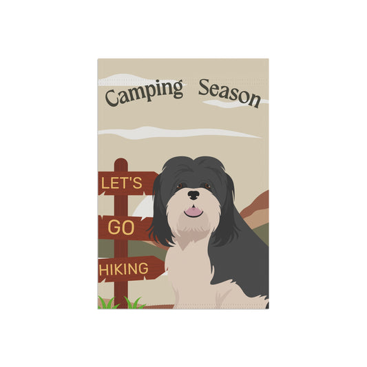 Lhasa Apso Dog Camping Garden Flag