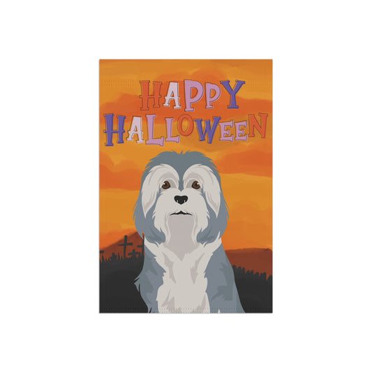Lowchen Dog Halloween Garden Flag