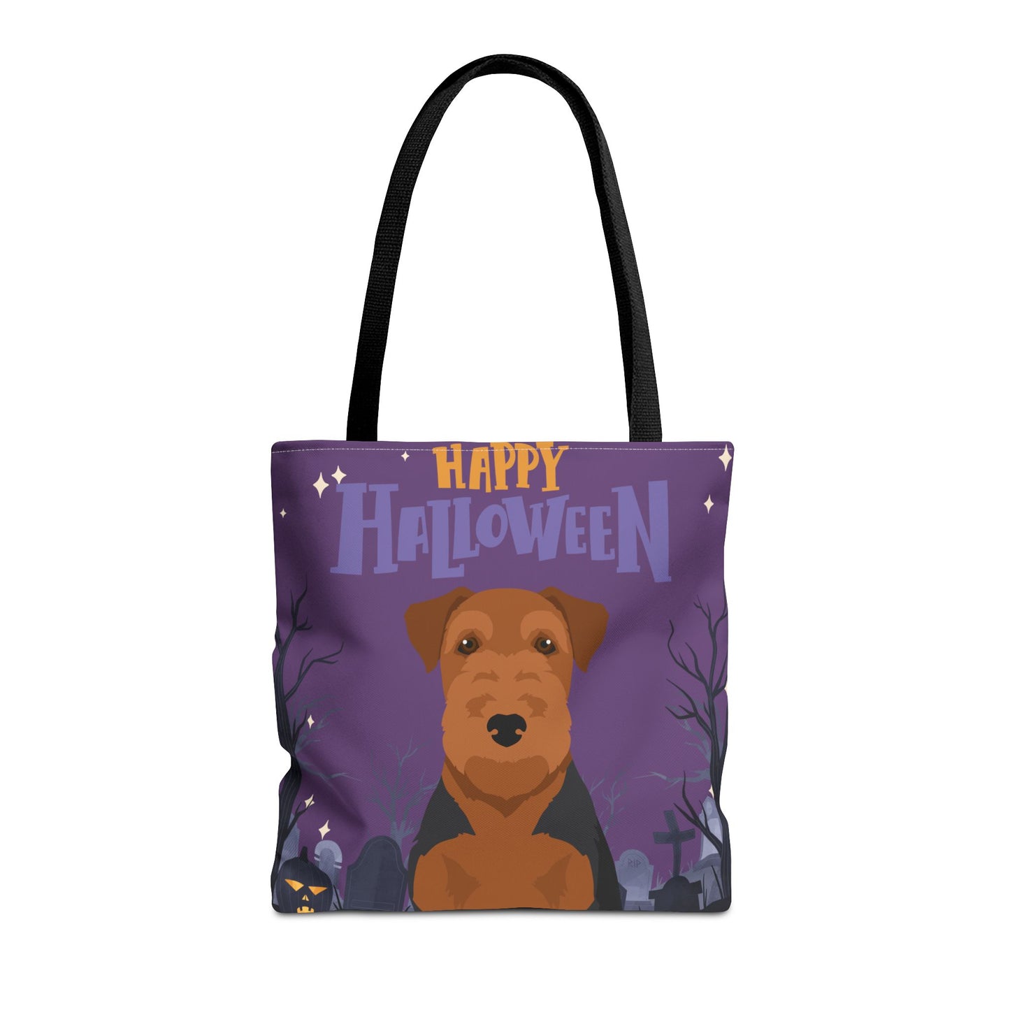 Welsh Terrier Dog Happy Halloween Tote Bag 16x16
