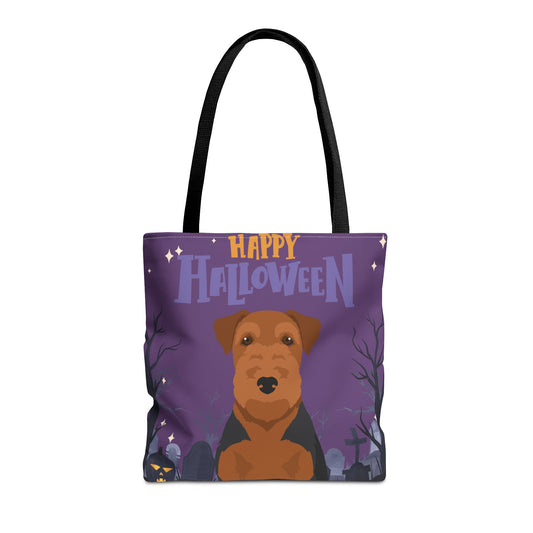 Welsh Terrier Dog Happy Halloween Tote Bag 16x16
