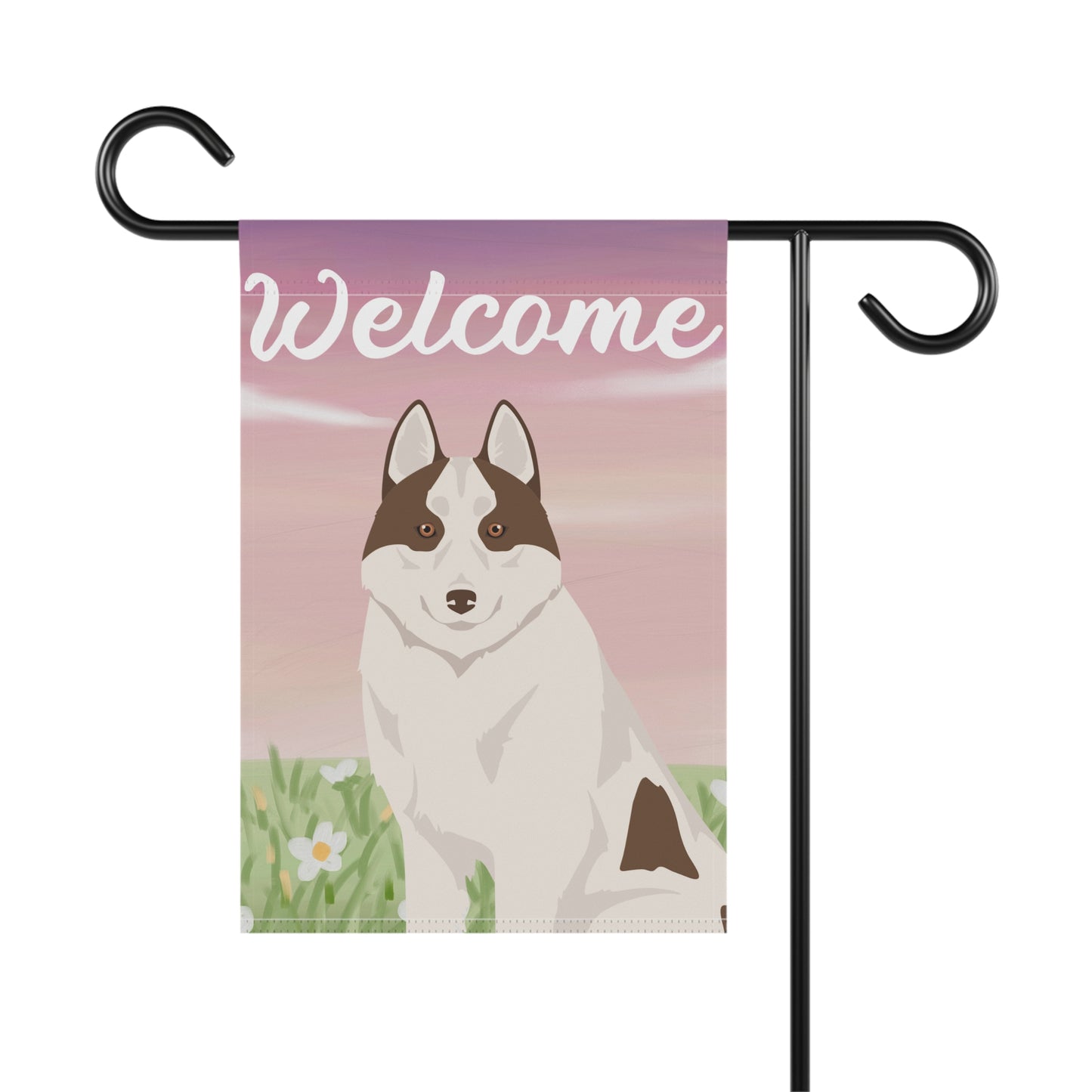 Siberian Husky Dog Welcome Garden Flag