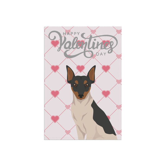 Brazilian Terrier Dog Valentines Day Garden Flag