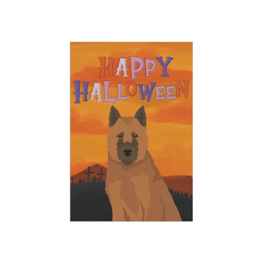 Belgian Laekenois Dog Halloween Garden Flag
