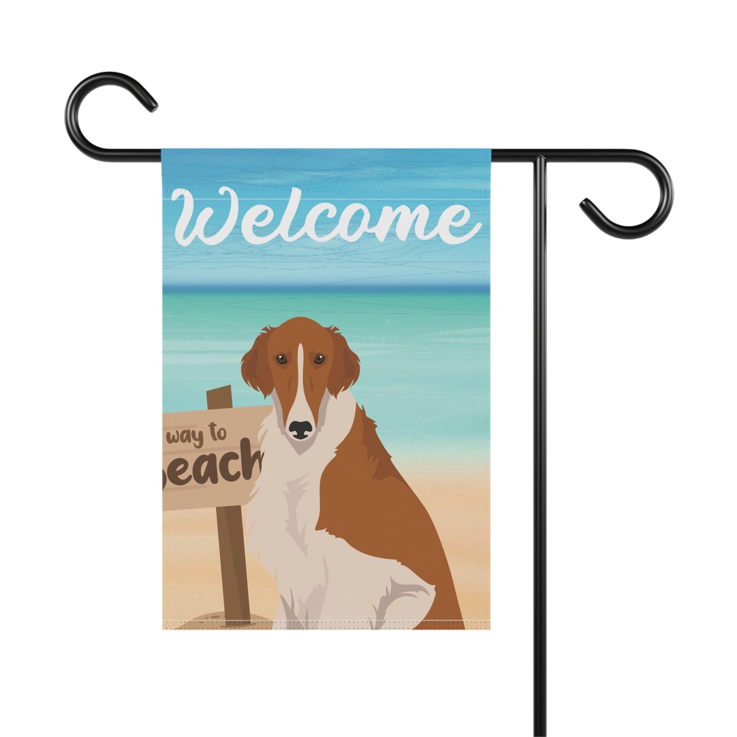 Borzoi Dog Garden Flag