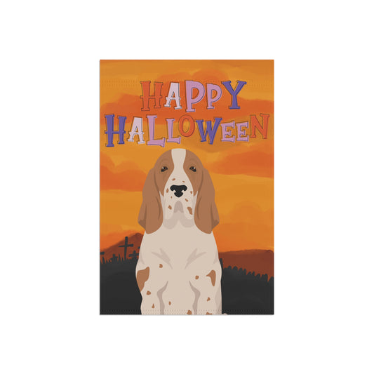 Bracco Italiano Dog Halloween Garden Flag