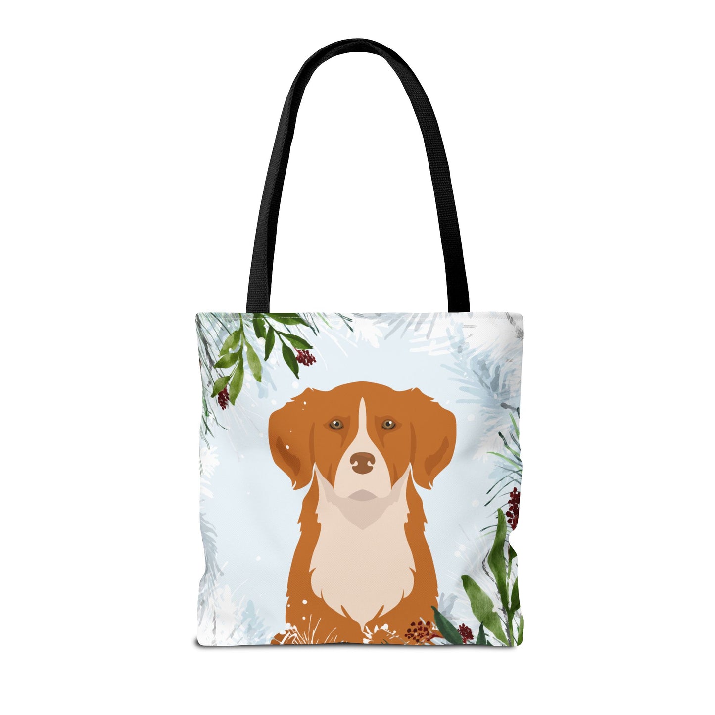 Nova Scotia Tolling Retriever Dog Christmas Holiday Tote Bag 16x16