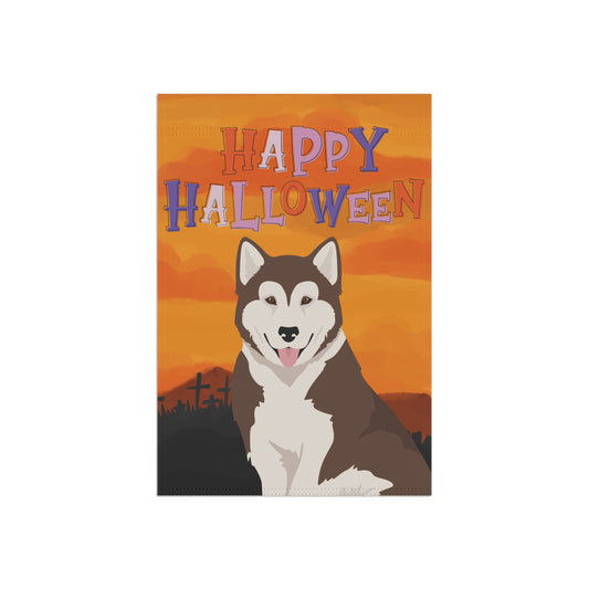 Canadian Inuit Dog Dog Halloween Garden Flag