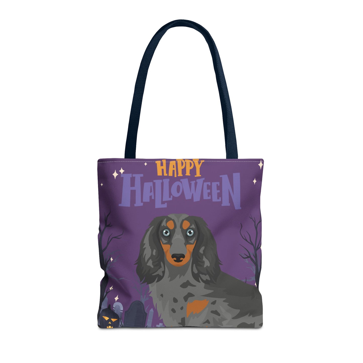 Dachshund Dog Happy Halloween Tote Bag 16x16