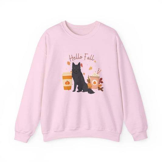 Blue Bay Shepherd Dog Fall Halloween Unisex Heavy Blend Crewneck Sweatshirt