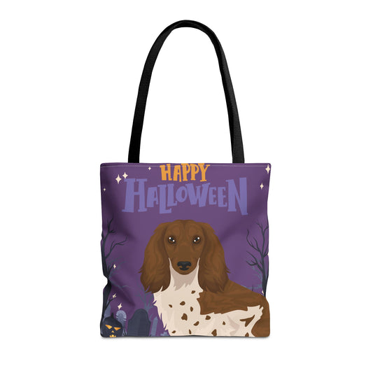 Dachshund Dog Happy Halloween Tote Bag 16x16