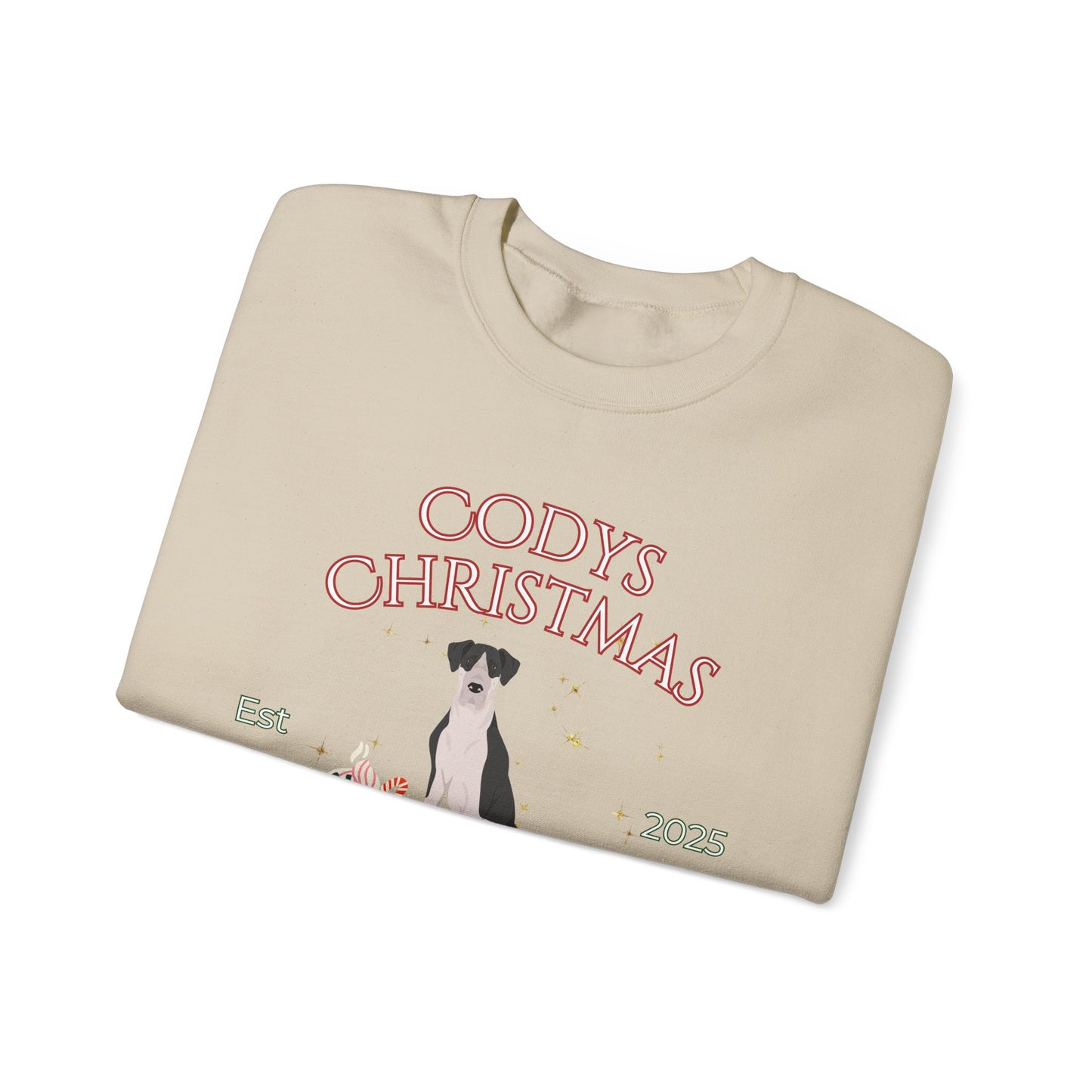 Great Dane Dog Christmas Social Club Unisex Heavy Blend Crewneck Sweatshirt Custom Name