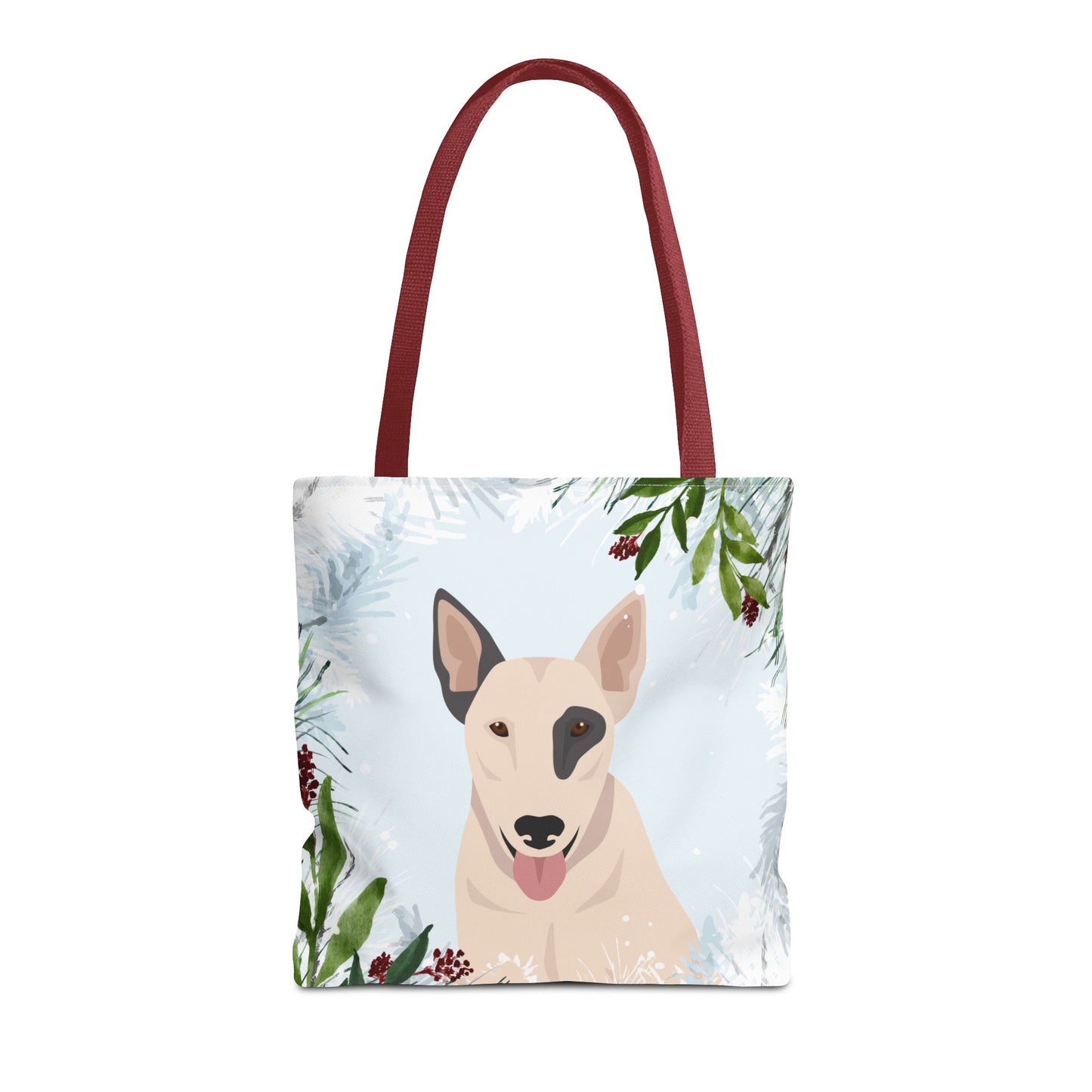 Bull Terrier Dog Christmas Holiday Tote Bag 16x16