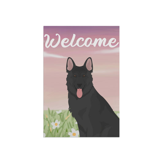 German Shepherd Dog Welcome Garden Flag