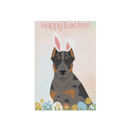 Beauceron Dog Happy Easter Garden Flag