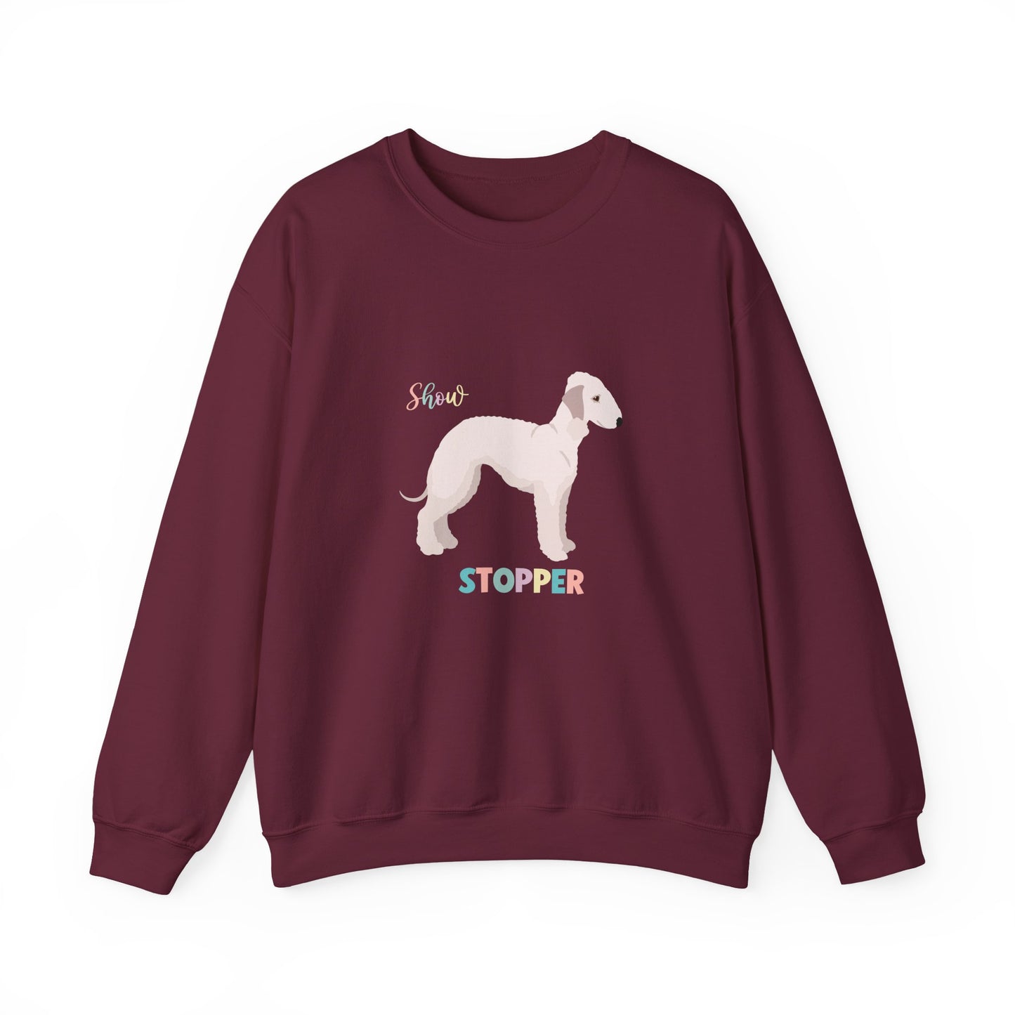 Bedlington Terrier Dog Unisex Heavy Blend Crewneck Sweatshirt