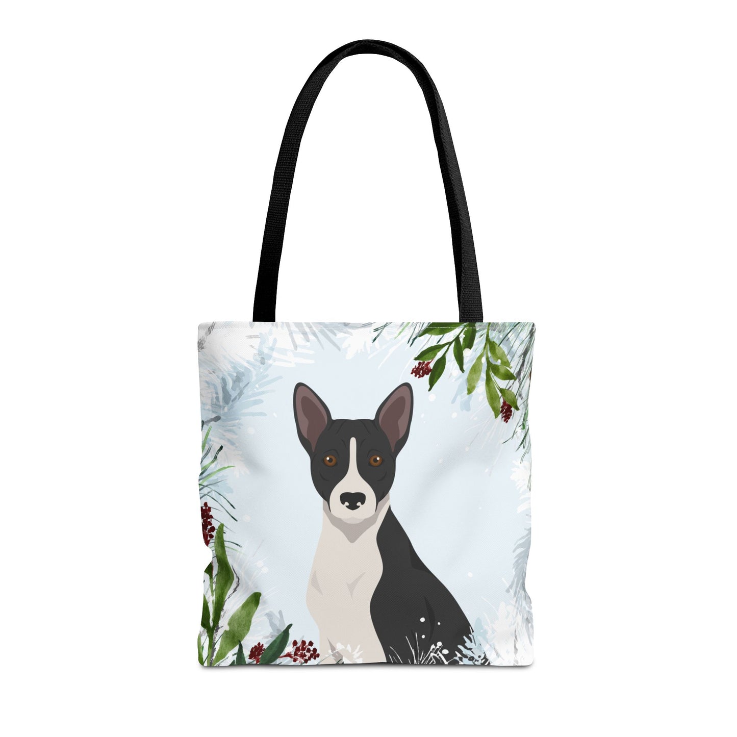 Basenji Dog Christmas Holiday Tote Bag 16x16