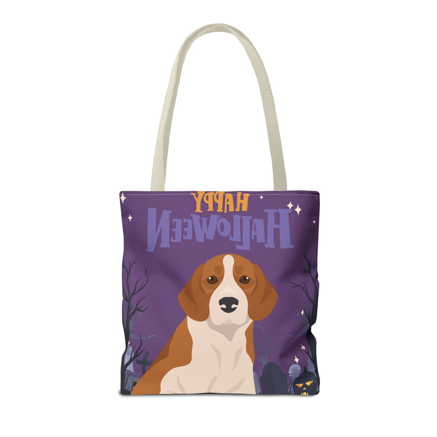 Beagle Dog Happy Halloween Tote Bag 16x16