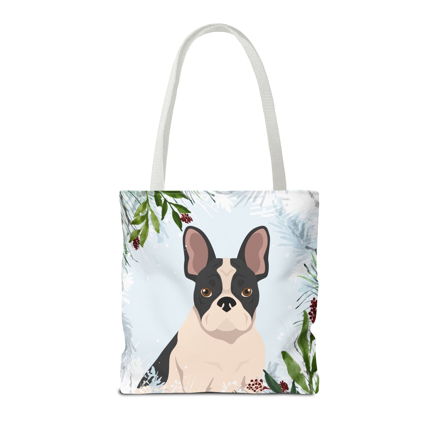 French Bulldog Dog Christmas Holiday Tote Bag 16x16