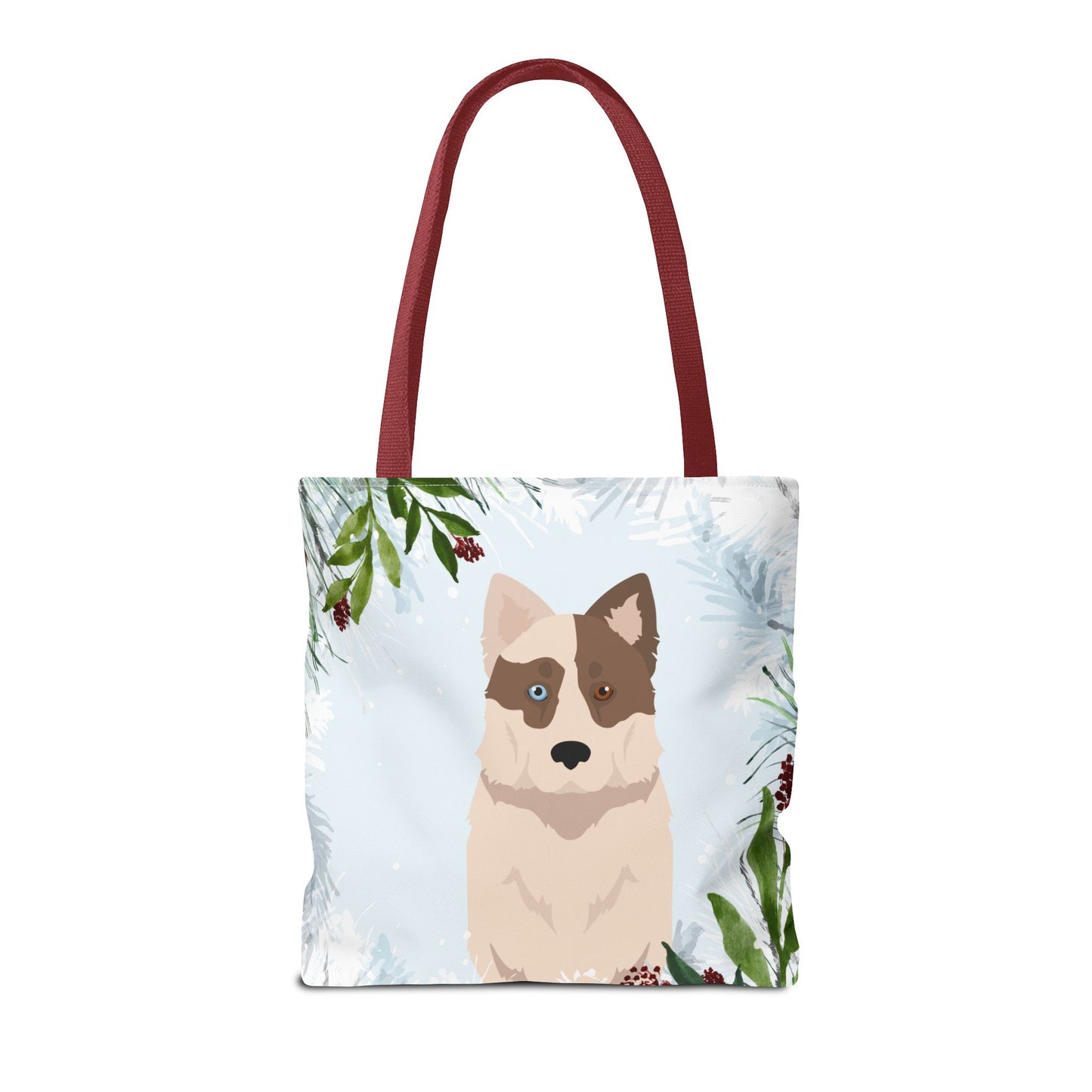 Yakutian Laika Dog Christmas Holiday Tote Bag 16x16