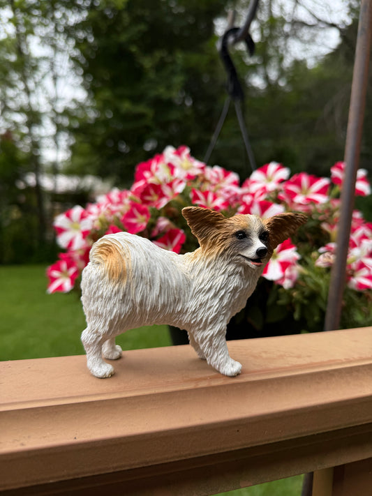 Papillon Dog Figurine