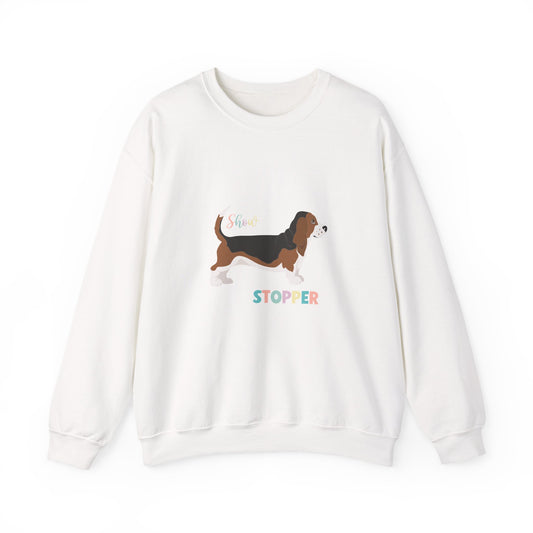 Basset Hound Dog Unisex Heavy Blend Crewneck Sweatshirt