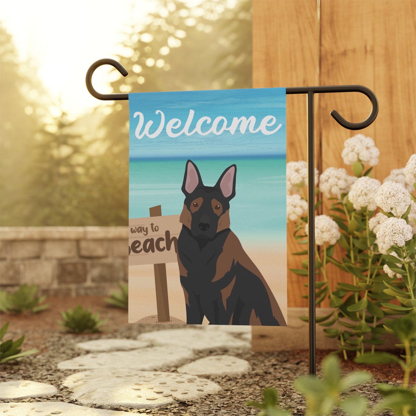 German Shepherd Dog Garden Flag