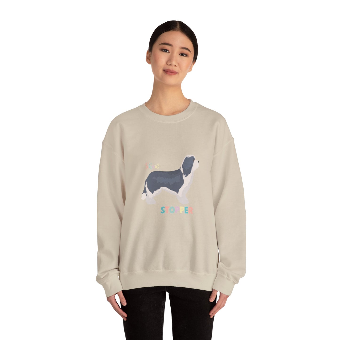 Bearded Collie Dog Unisex Heavy Blend Crewneck Sweatshirt