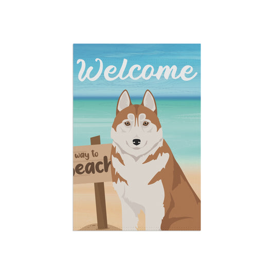 Siberian Husky Dog Garden Flag