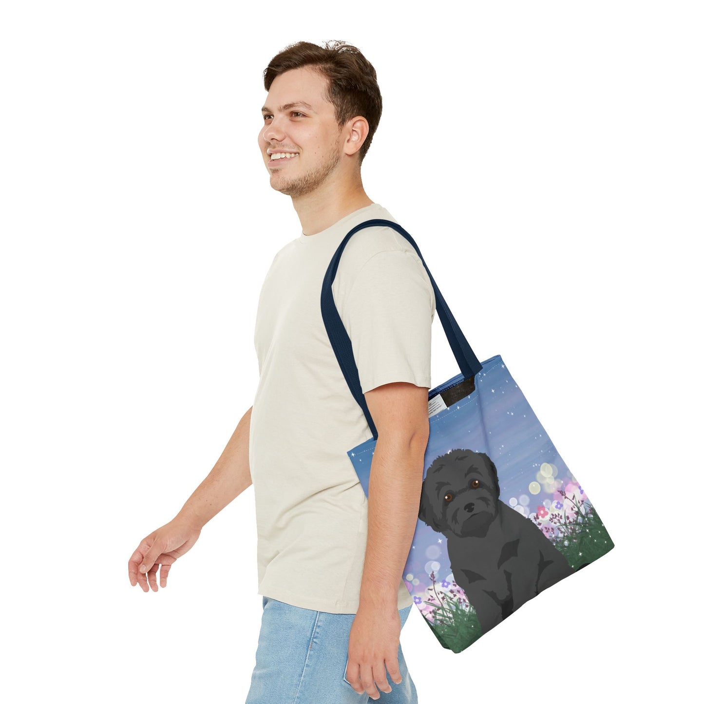 Toy Poodle Dog Tote Bag 16x16