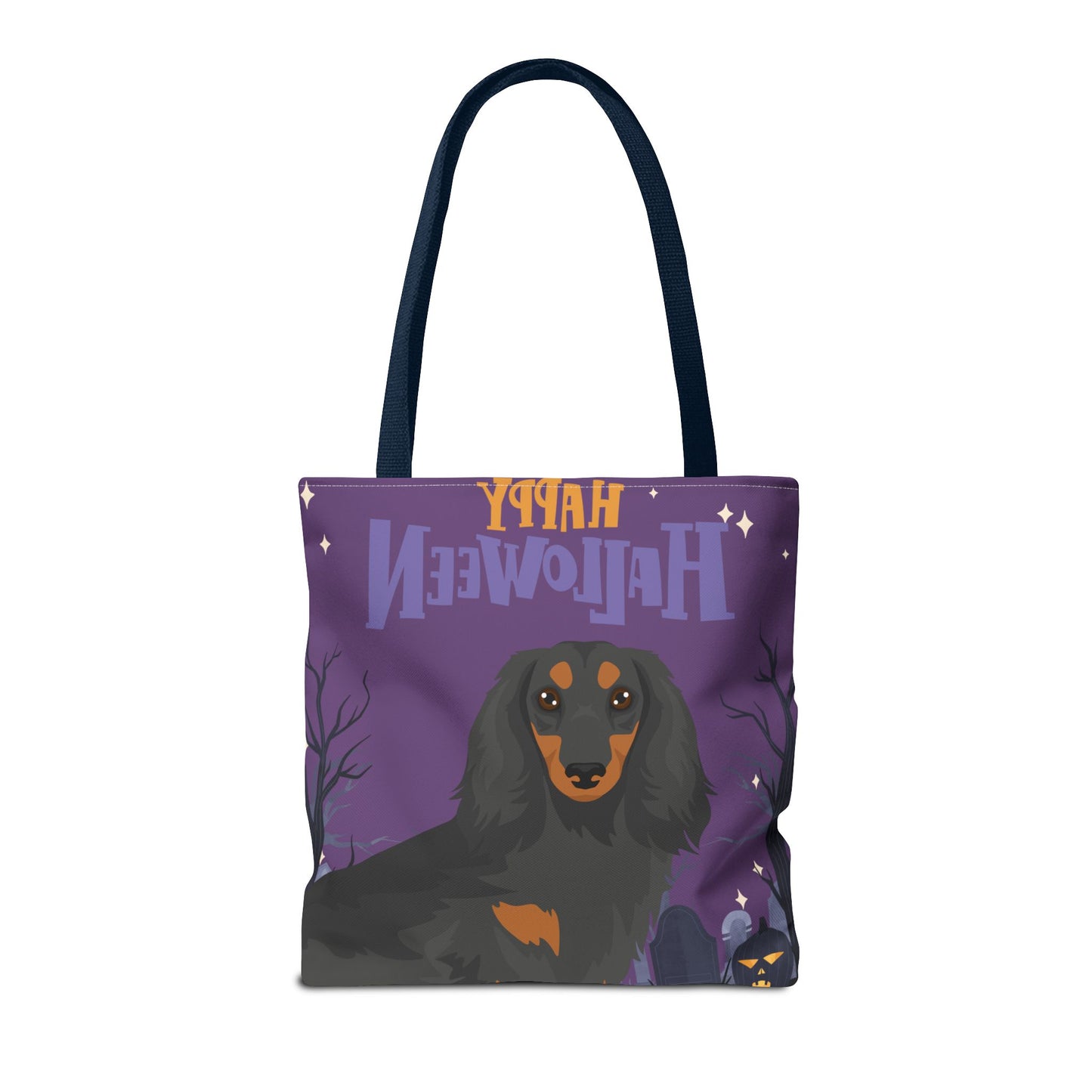 Dachshund Dog Happy Halloween Tote Bag 16x16
