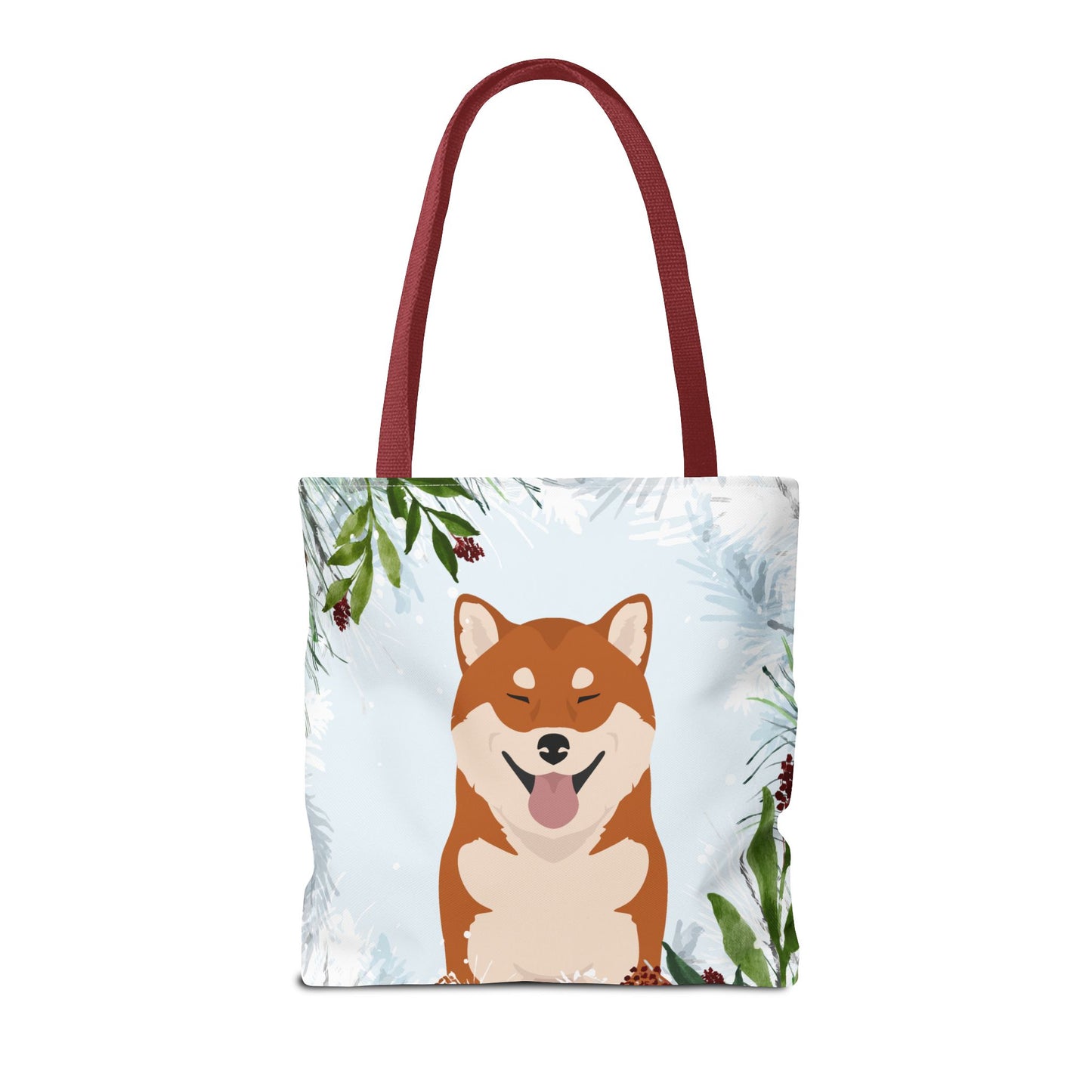 Shiba Inu Dog Christmas Holiday Tote Bag 16x16