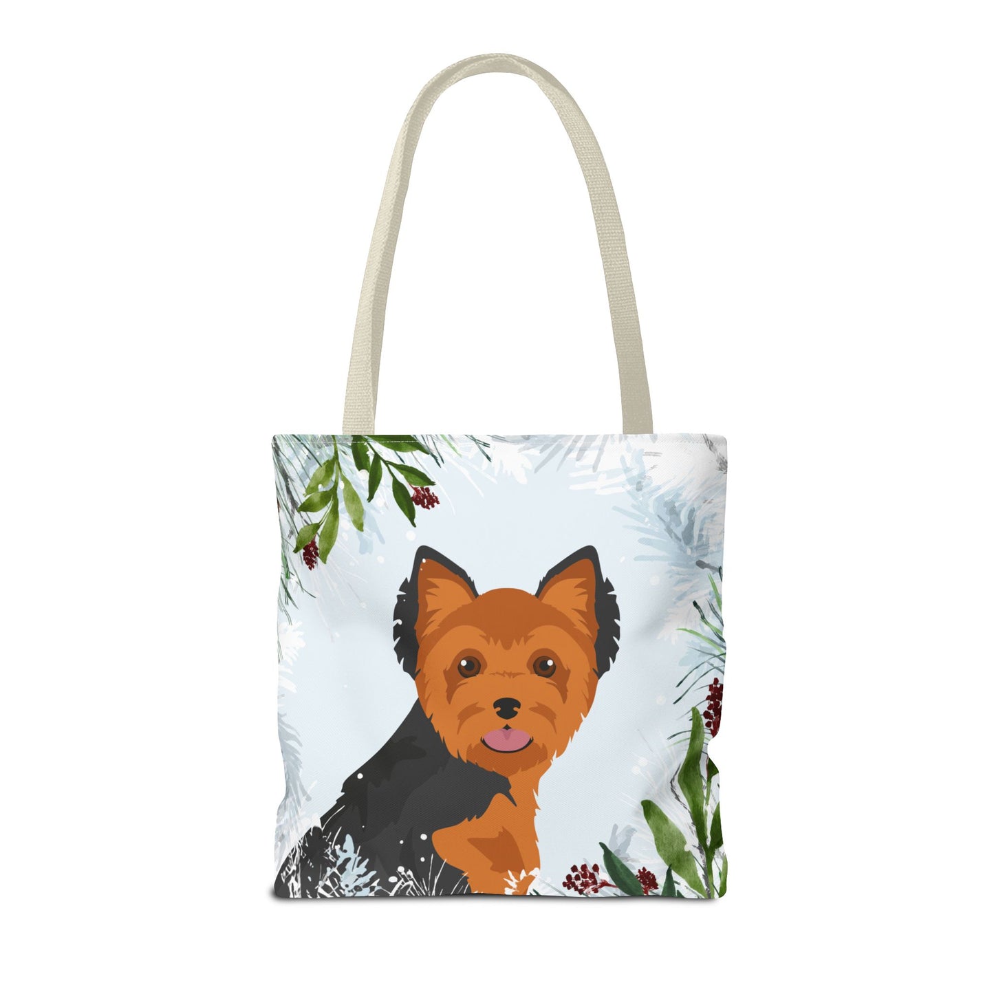 Yorkshire Terrier Dog Christmas Holiday Tote Bag 16x16