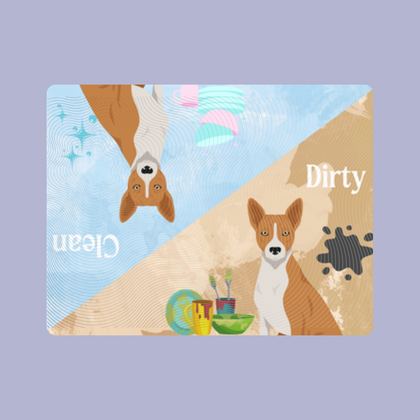 Basenji Dog Clean & Dirty Fridge Magnet Set 3 Pack