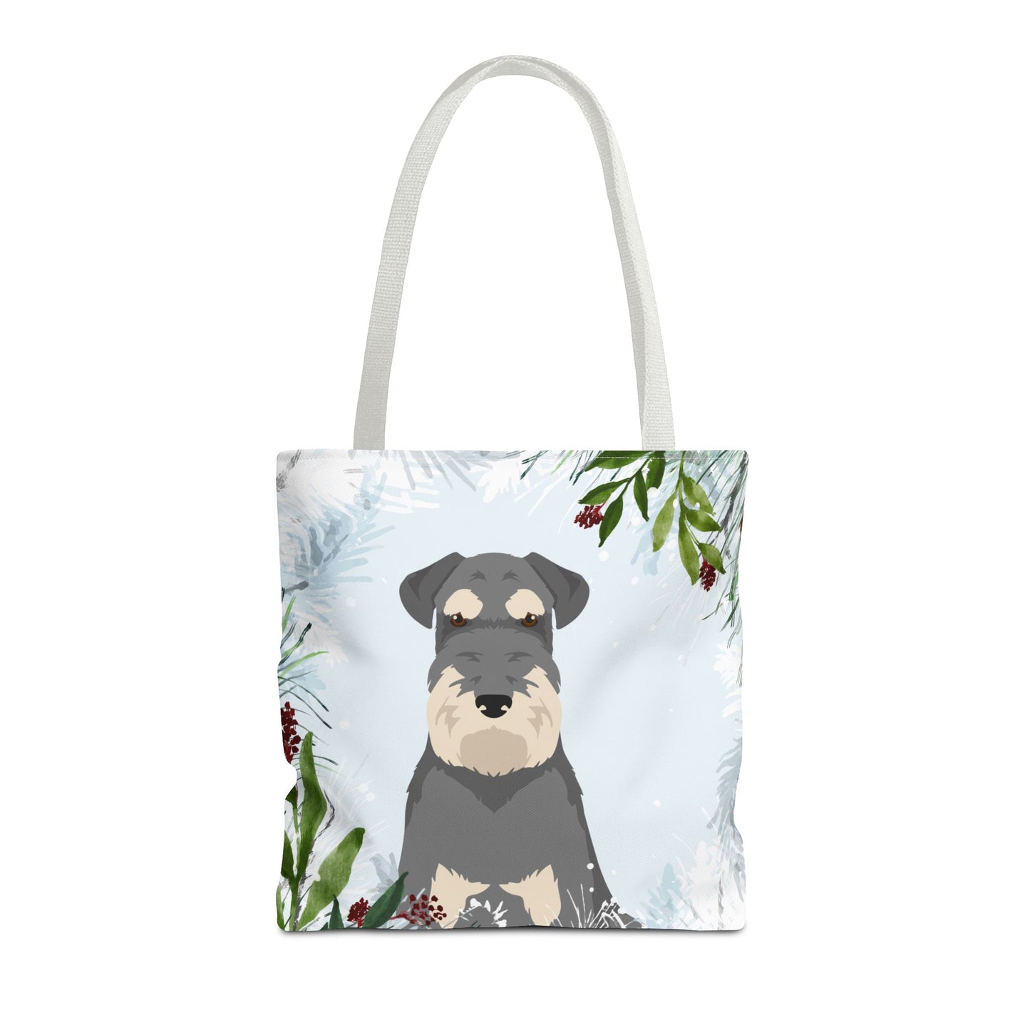 Schnauzer Dog Christmas Holiday Tote Bag 16x16
