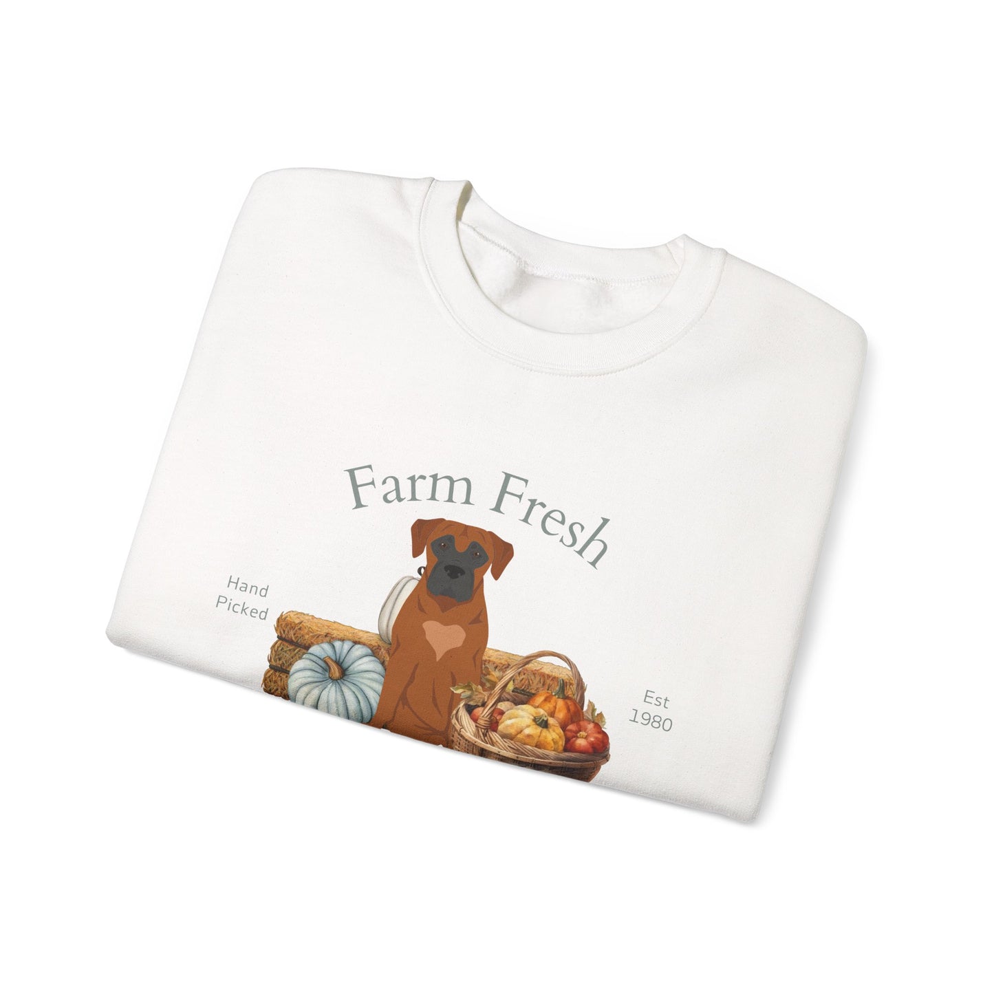 Boerboel Dog Fall Farm Fresh Unisex Heavy Blend Crewneck Sweatshirt
