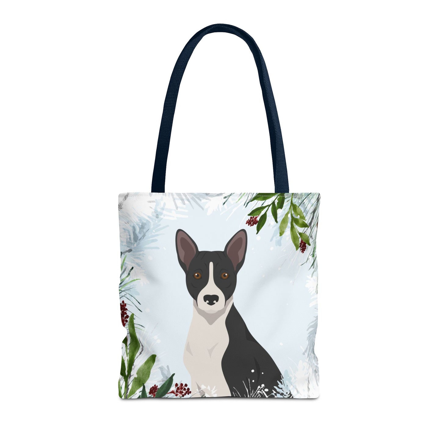 Basenji Dog Christmas Holiday Tote Bag 16x16