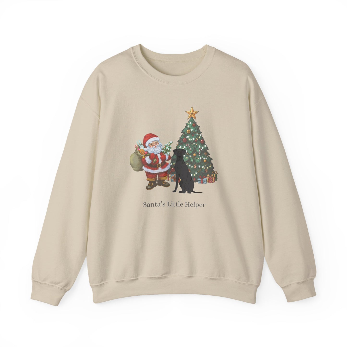 Great Dane Dog Santa's Little Helper Unisex Heavy Blend Crewneck Sweatshirt
