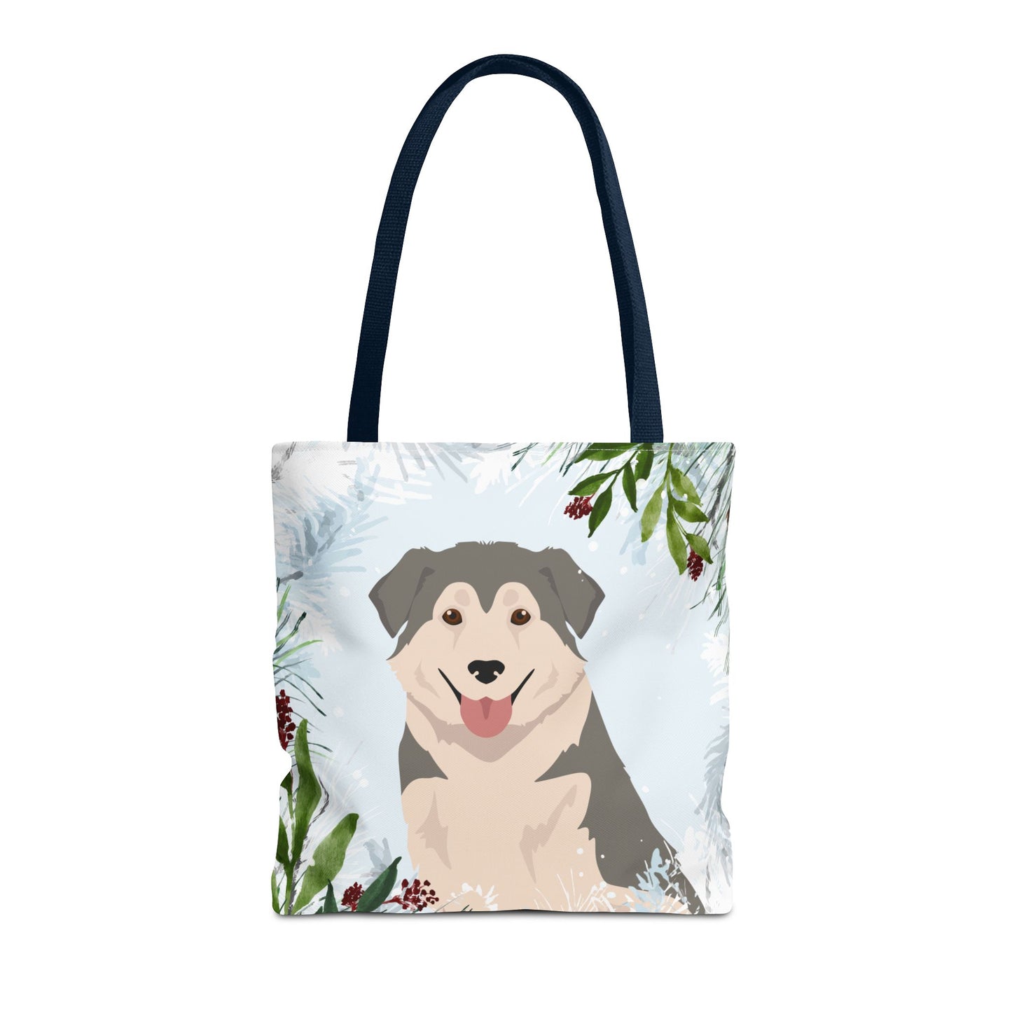 Aidi Dog Christmas Holiday Tote Bag 16x16