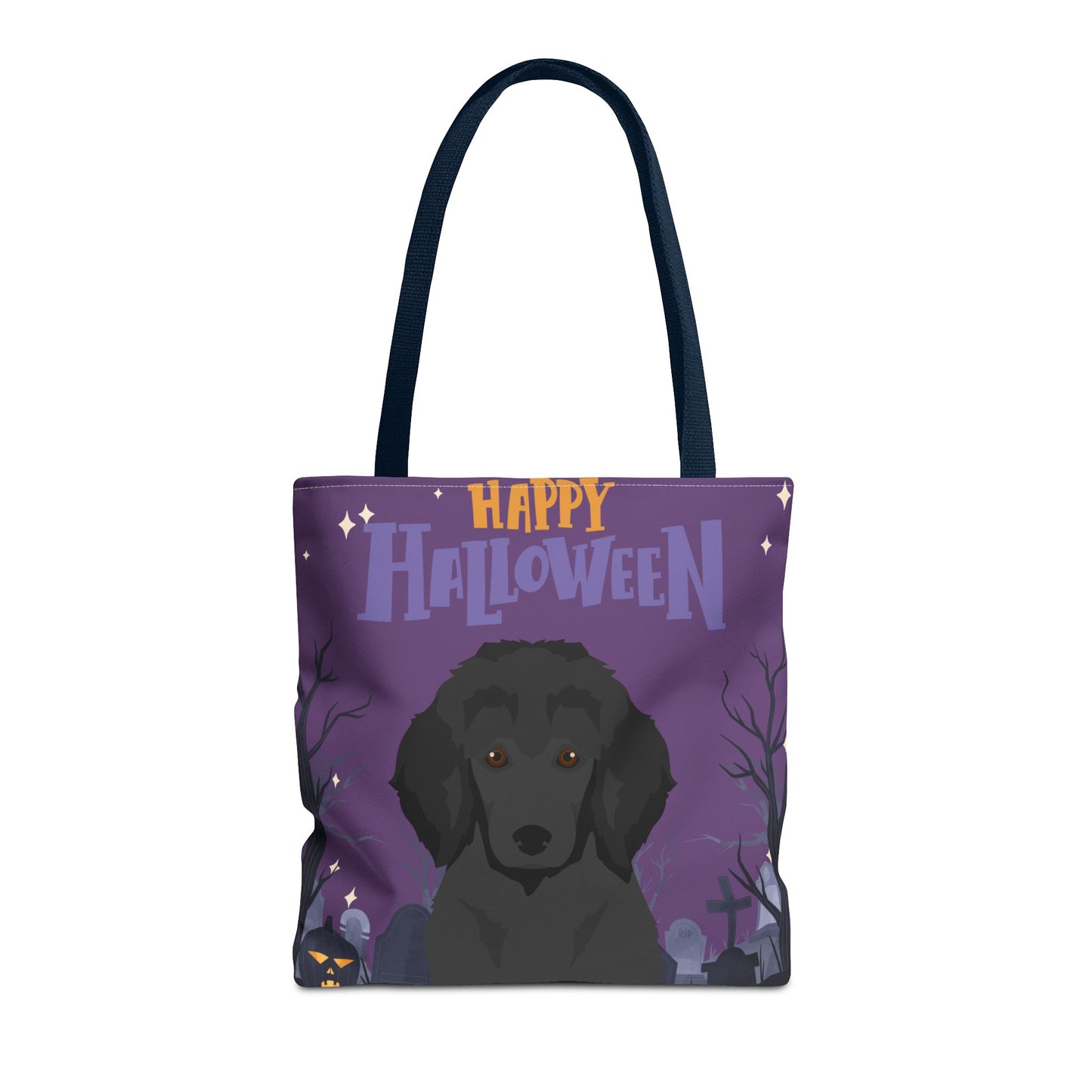 Poodle Dog Happy Halloween Tote Bag 16x16