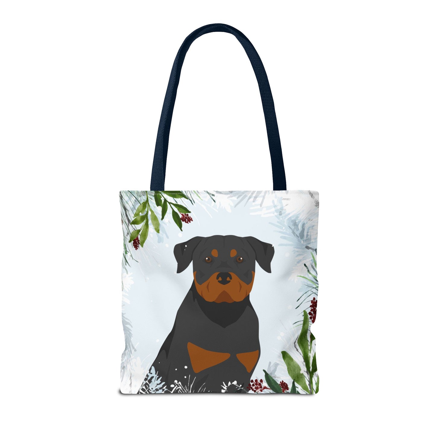 Rottweiler Dog Christmas Holiday Tote Bag 16x16