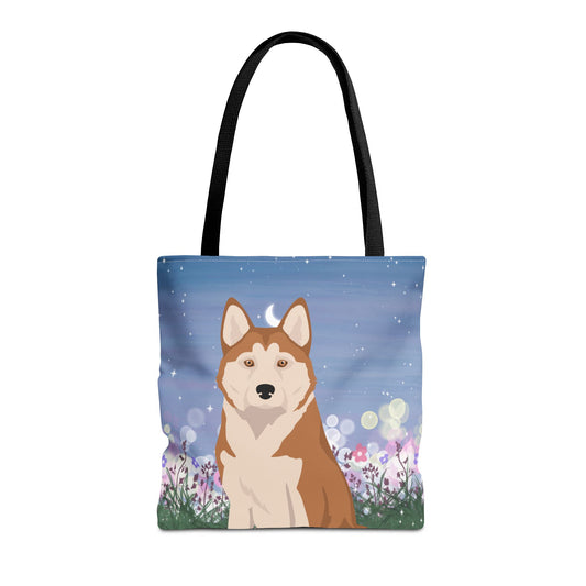 Alaskan Husky Dog Tote Bag 16x16