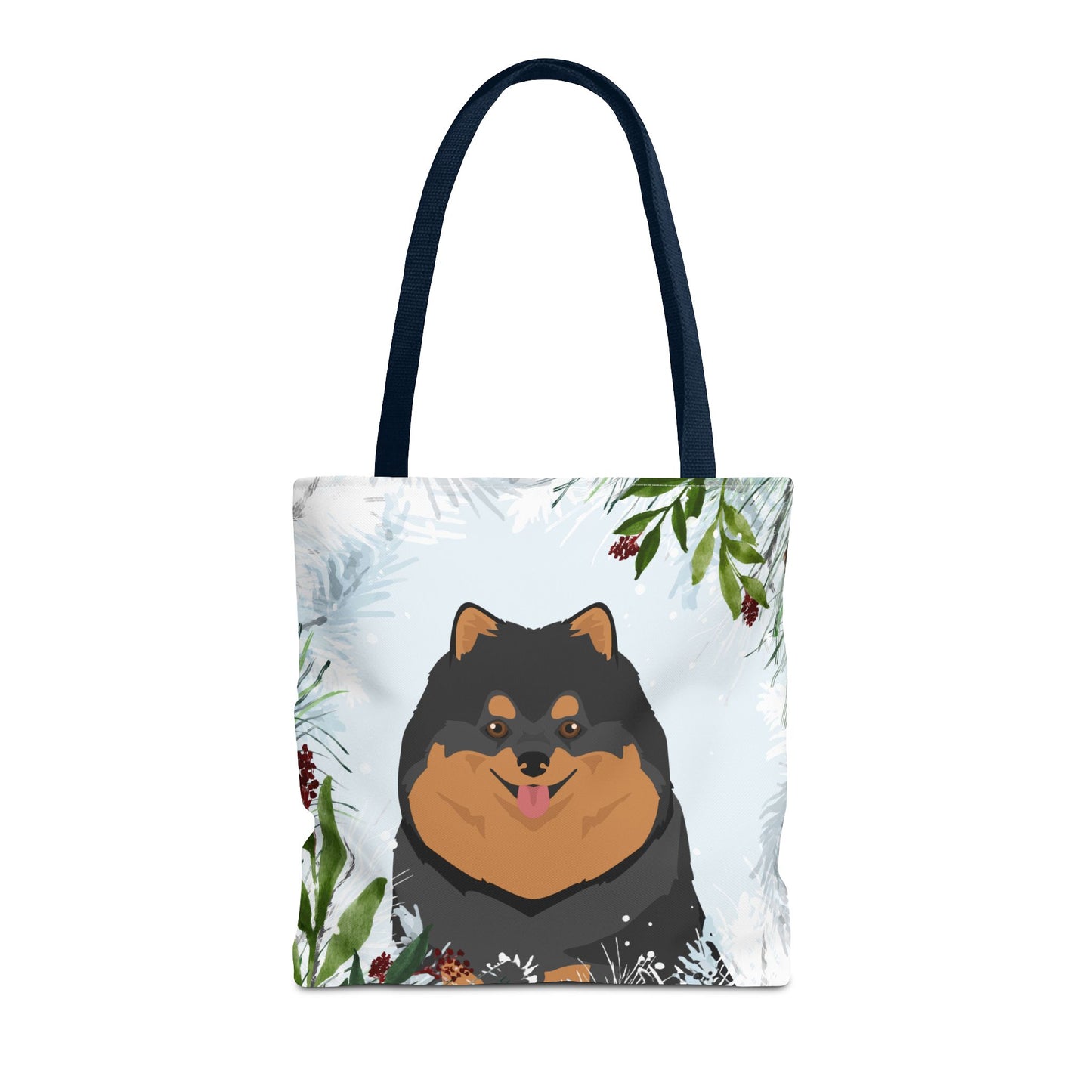 Pomeranian Dog Christmas Holiday Tote Bag 16x16