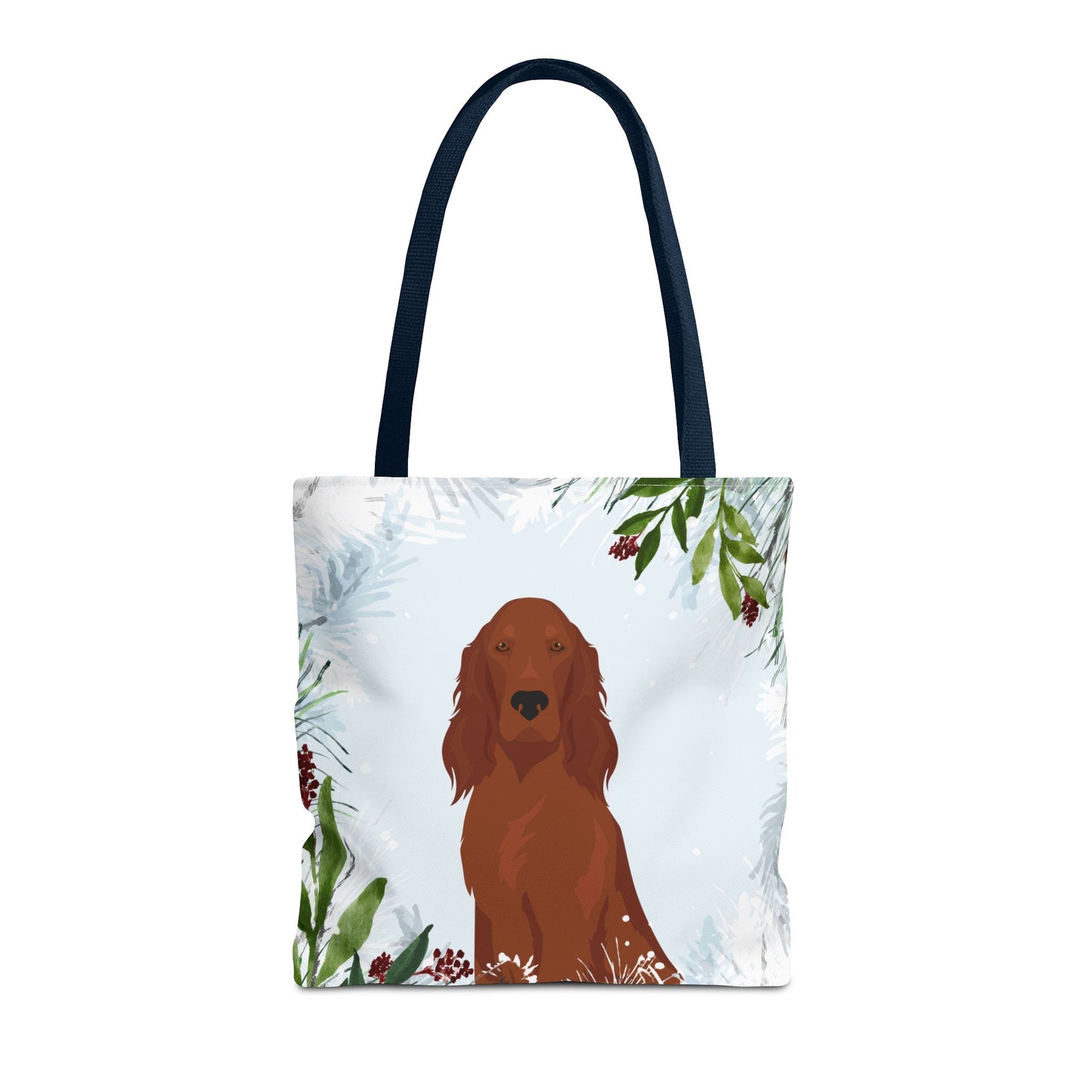 Irish Setter Dog Christmas Holiday Tote Bag 16x16