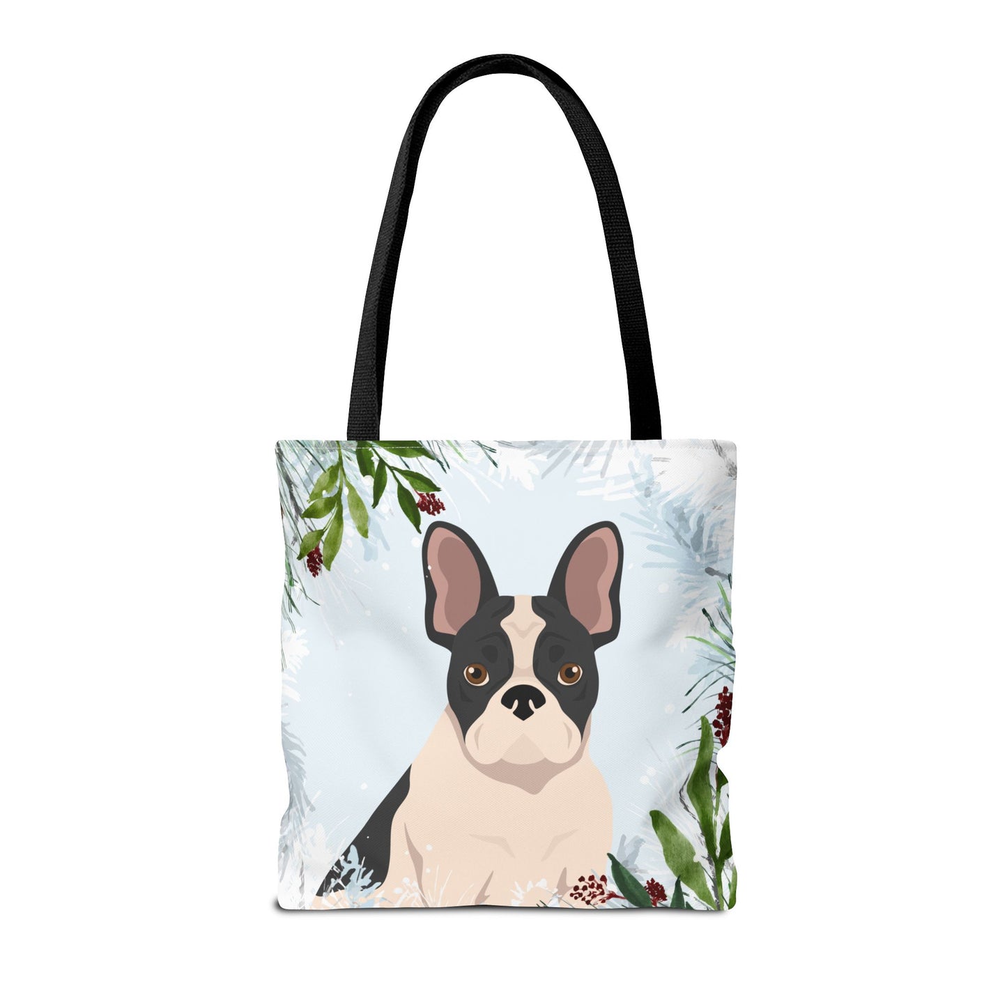 French Bulldog Dog Christmas Holiday Tote Bag 16x16