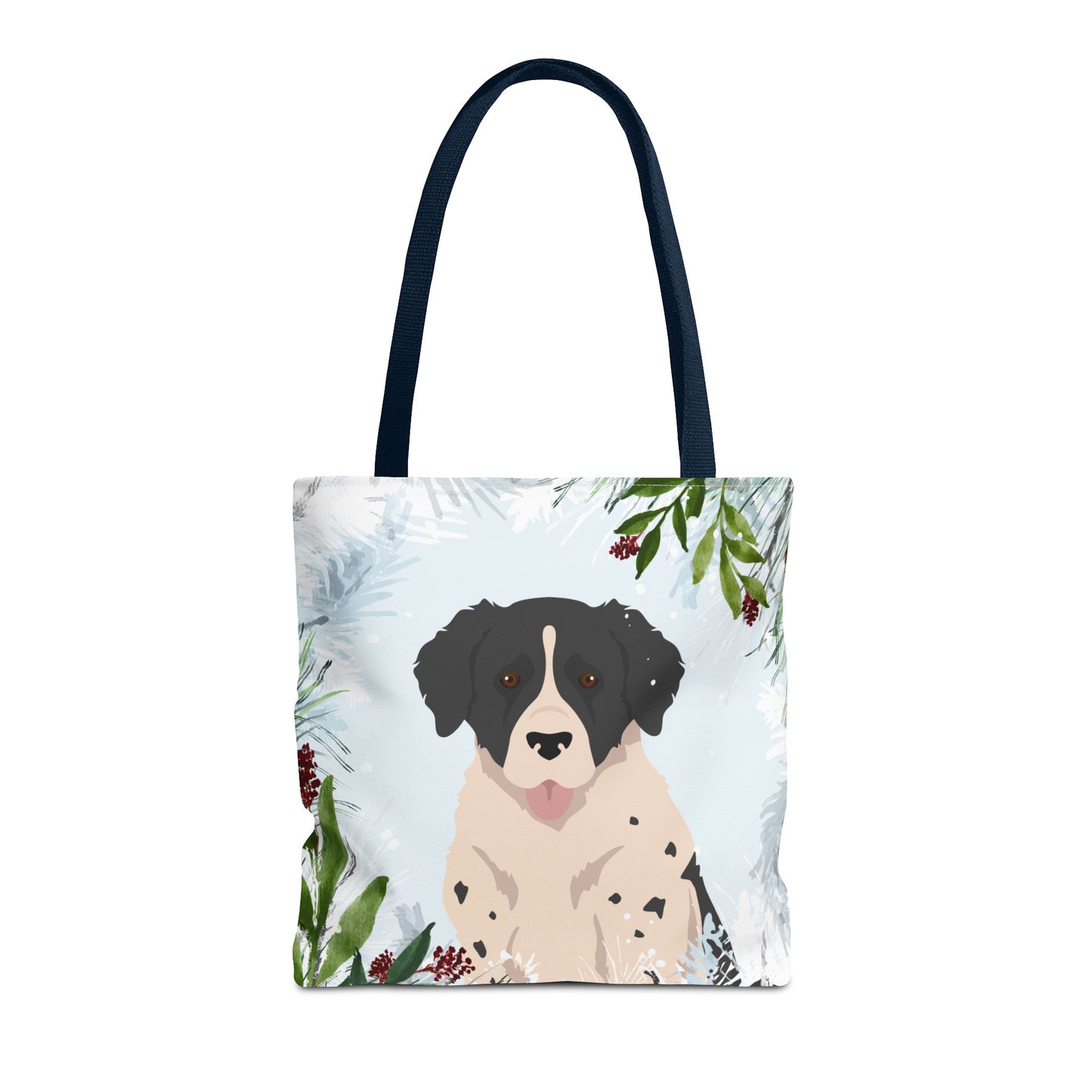 Wetterhoun Dog Christmas Holiday Tote Bag 16x16