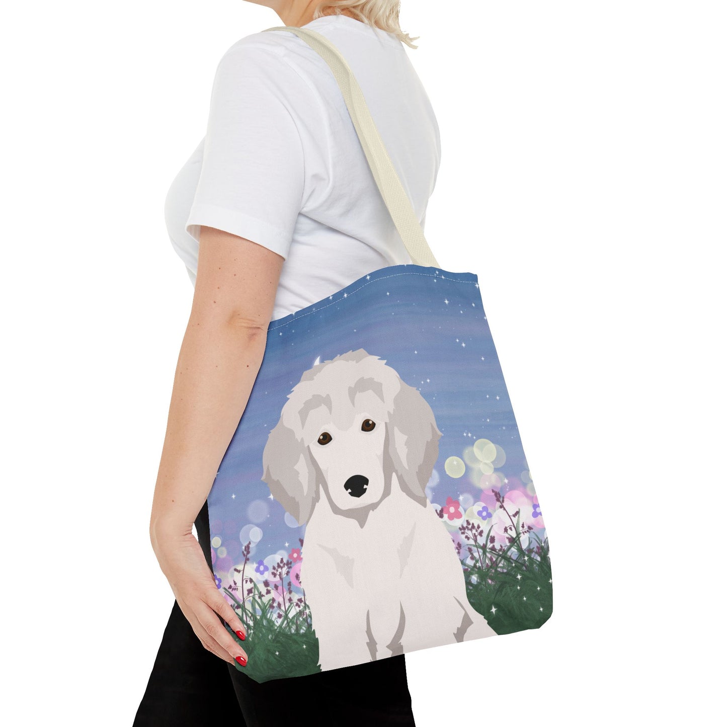 Poodle Dog Tote Bag 16x16