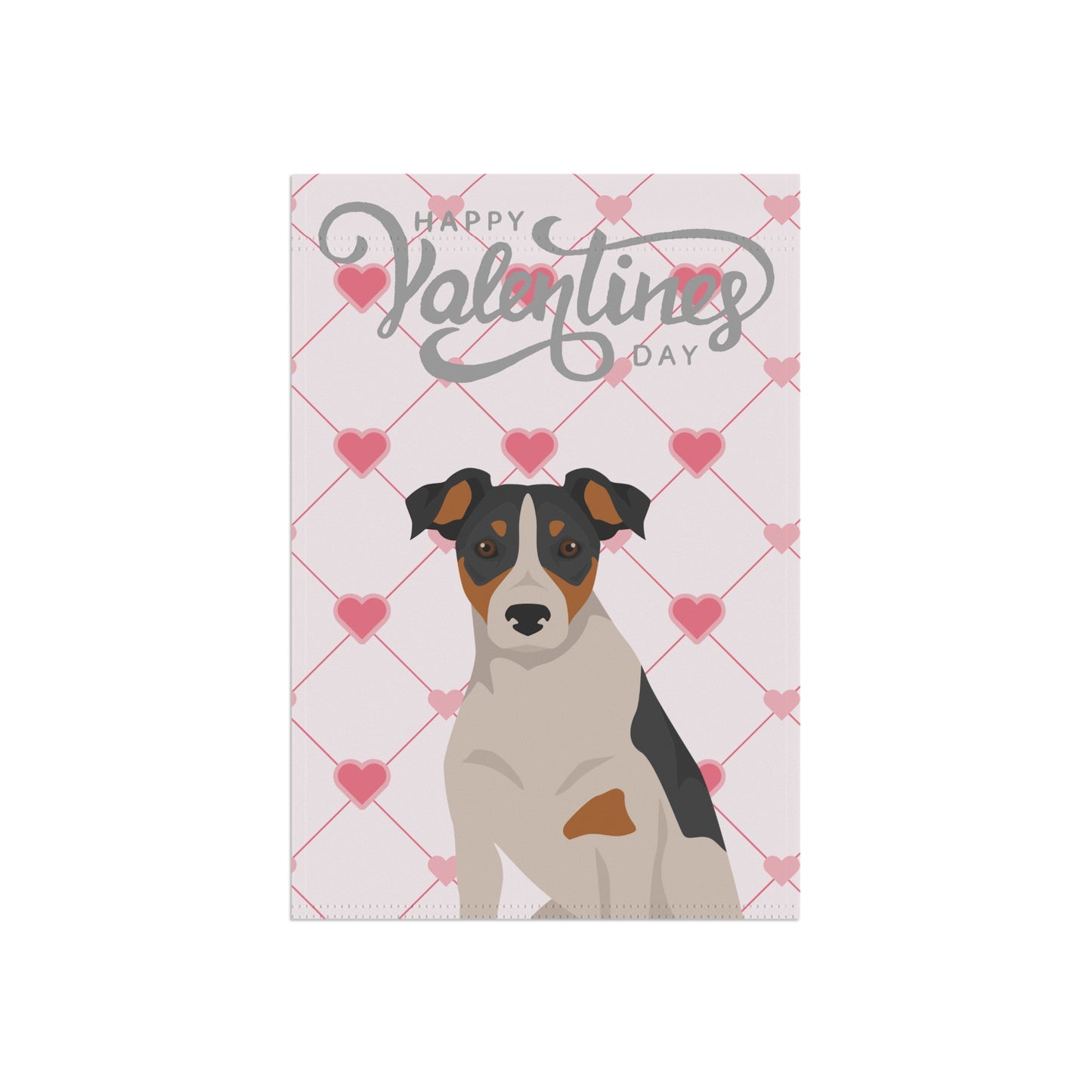 Parson Russell Terrier Dog Valentines Day Garden Flag