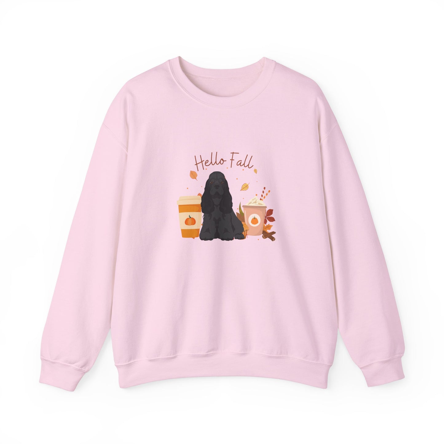 Cocker Spaniel Dog Fall Unisex Heavy Blend Crewneck Sweatshirt