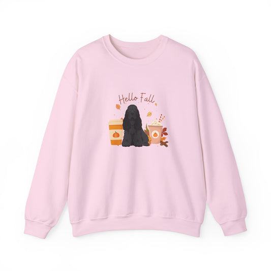 Cocker Spaniel Dog Fall Unisex Heavy Blend Crewneck Sweatshirt